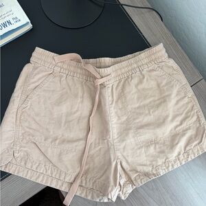 Light Orange J Crew Seaside Linen Short - M